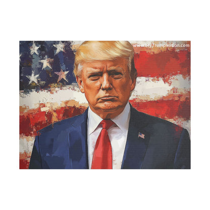 Donald Trump Patriotic Canvas Art