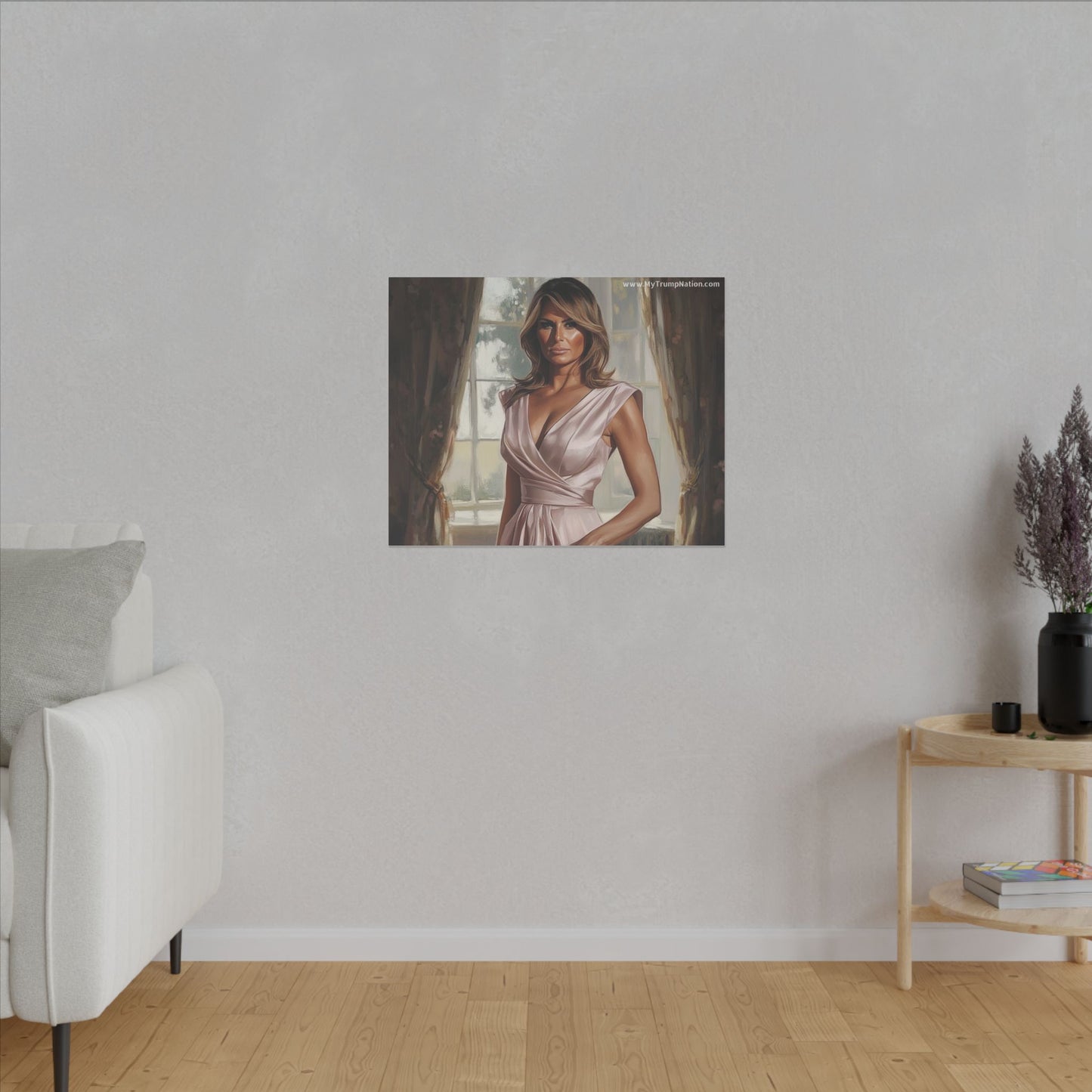 Melania Trump Elegant Canvas Art