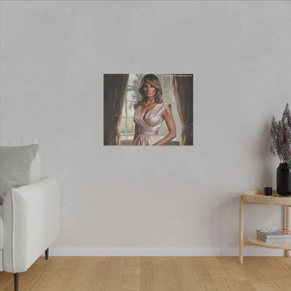 Melania Trump Elegant Canvas Art