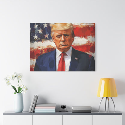 Donald Trump Patriotic Canvas Art