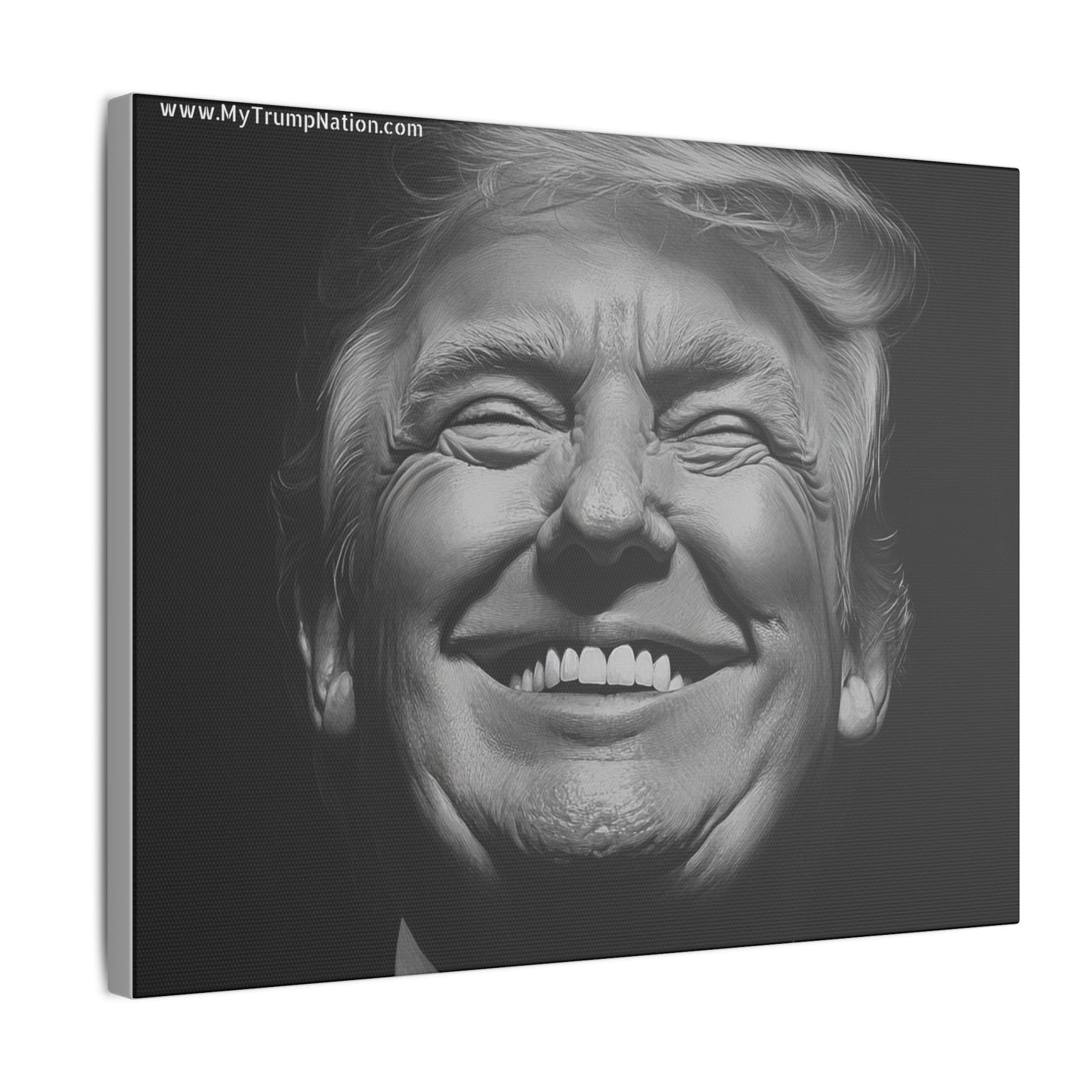 Donald Trump Black & White Canvas Art