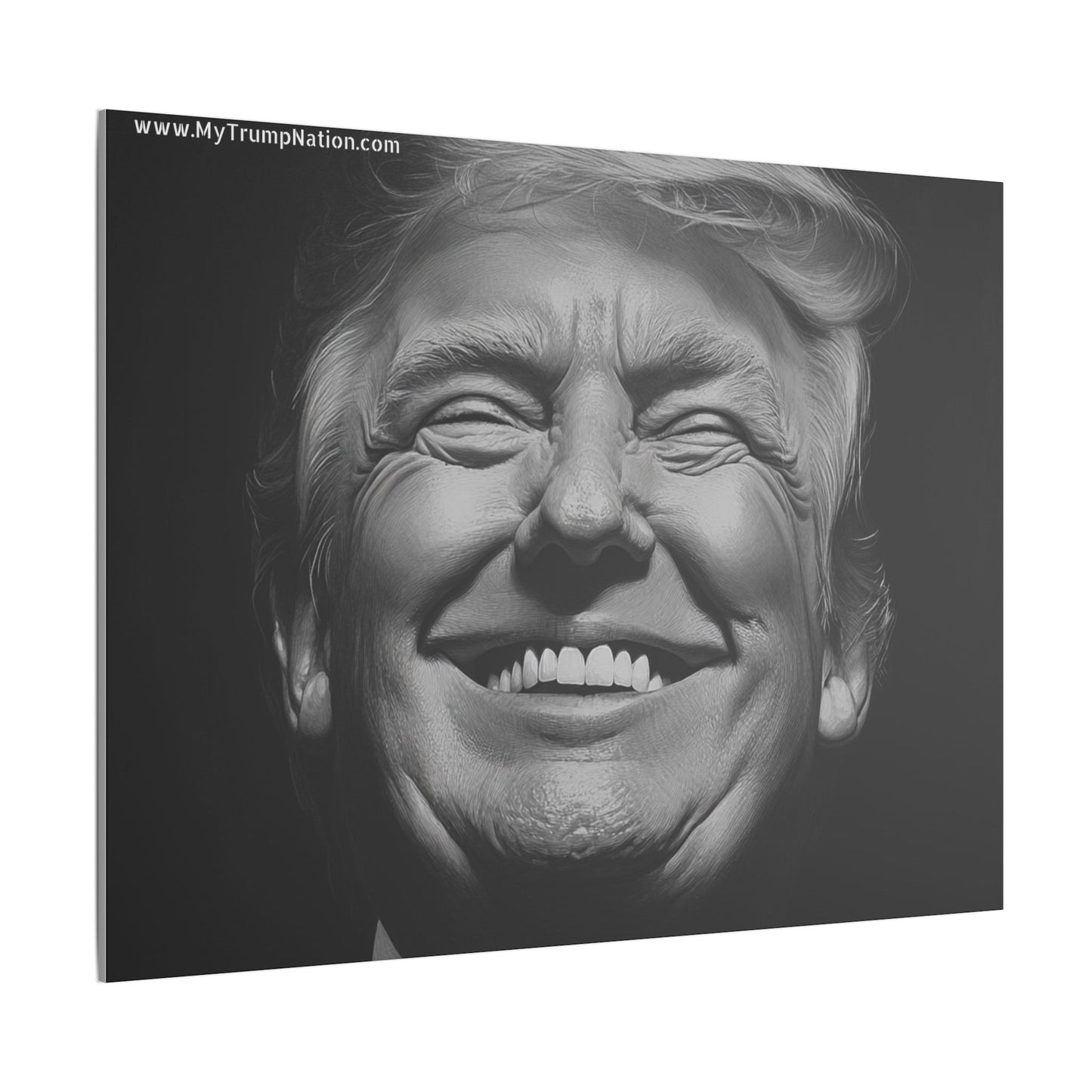 Donald Trump Black & White Canvas Art