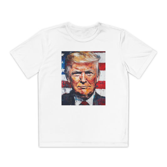 Youth Competitor Tee - Patriotic Donald Trump Art Shirt