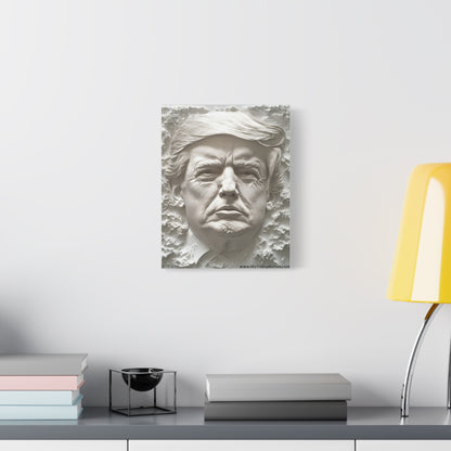 Artistic Matte Canvas Wall Art - Donald Trump 3D Relief Design