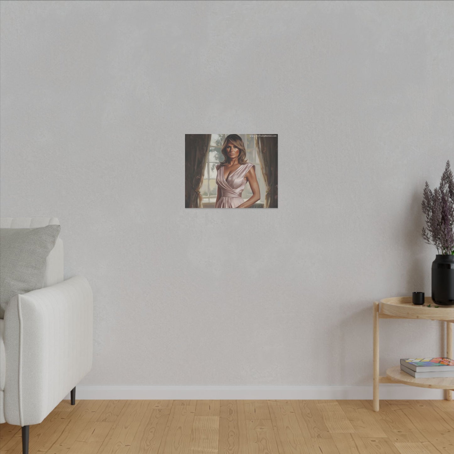 Melania Trump Elegant Canvas Art