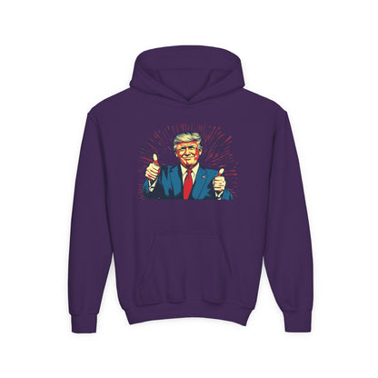 Youth Hoodie with Patriotic Design - Perfect for Political Events and Casual Wear