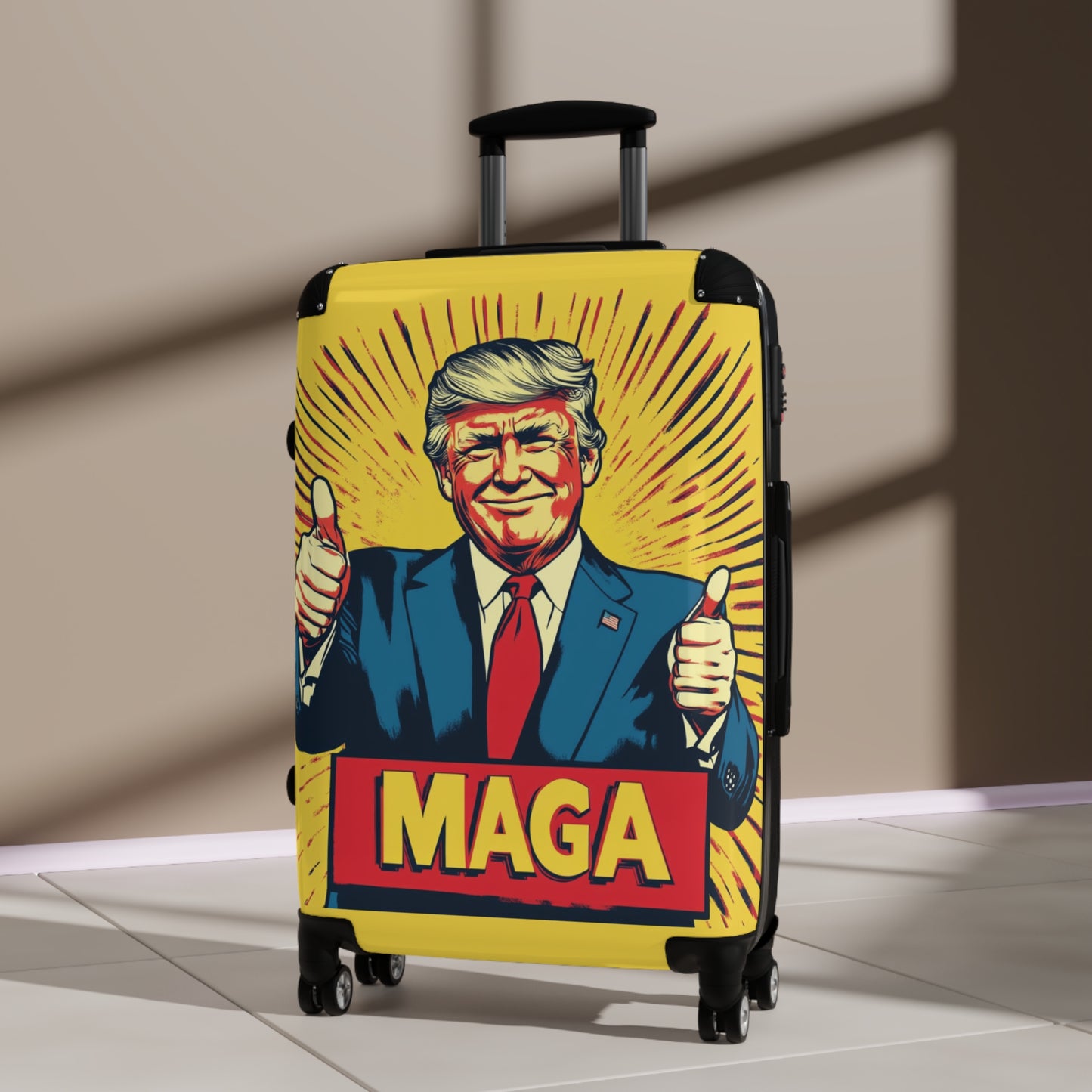 MAGA Themed Suitcase – Travel with Style and Patriotism