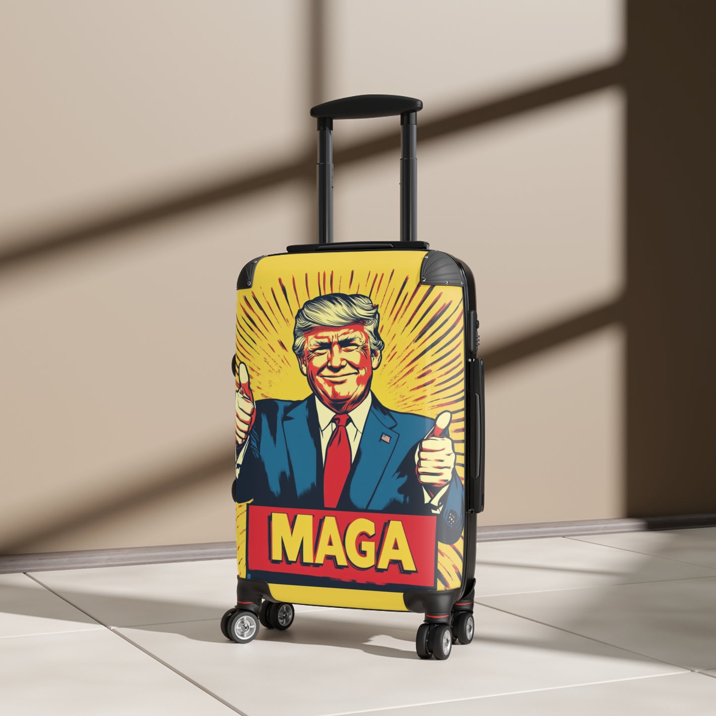MAGA Themed Suitcase – Travel with Style and Patriotism