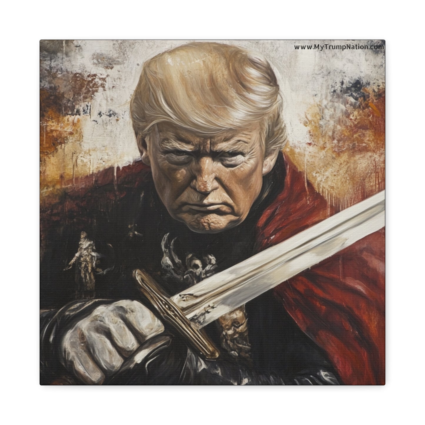 Heroic Canvas Art - Dramatic Portrait of a Leader