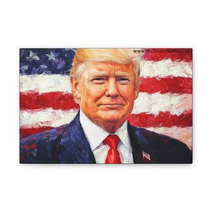 Donald Trump Patriotic Canvas Art