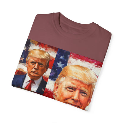 Donald Trump Patriotic Multi-Portrait T-Shirt