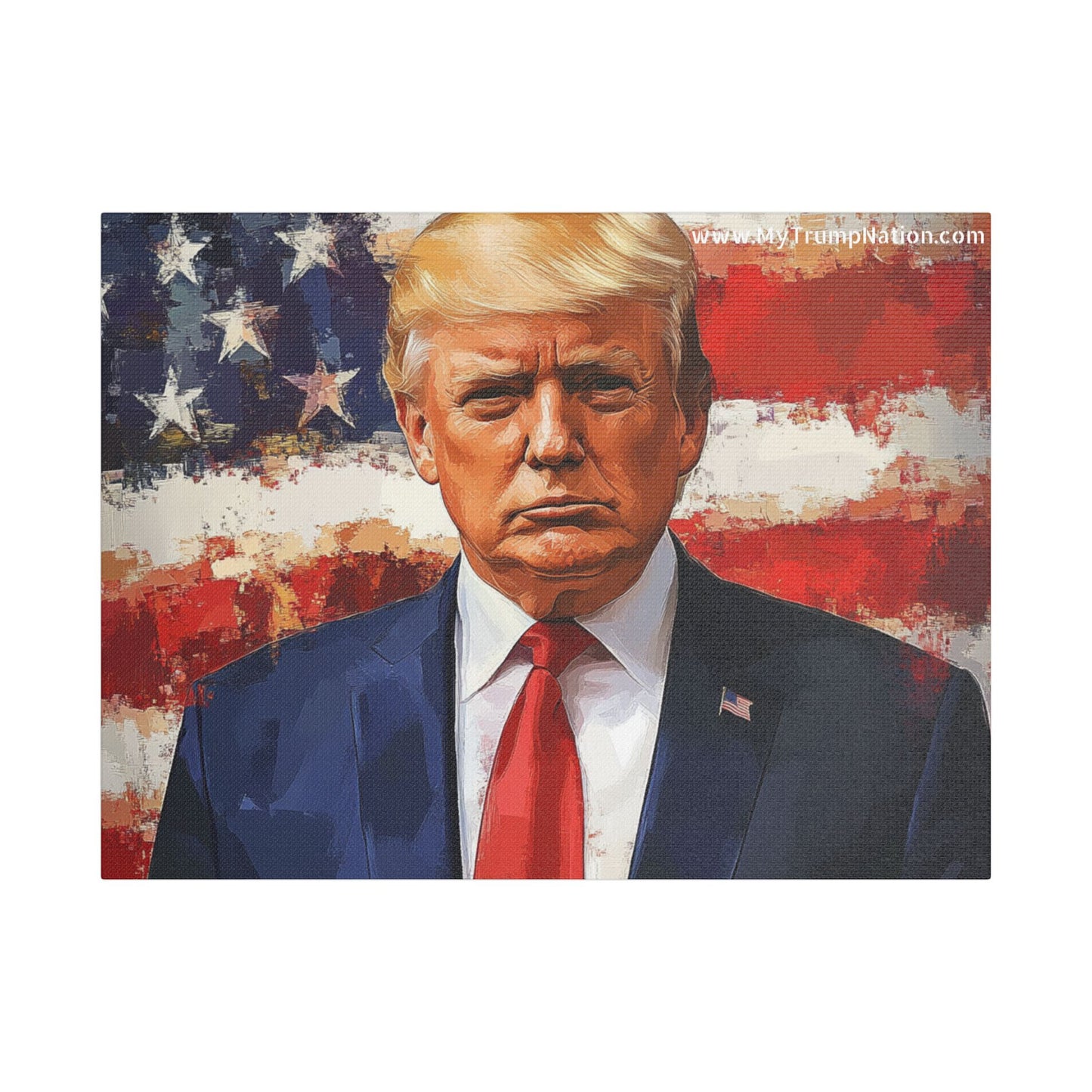 Donald Trump Patriotic Canvas Art