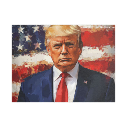 Donald Trump Patriotic Canvas Art