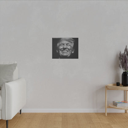 Donald Trump Black & White Canvas Art