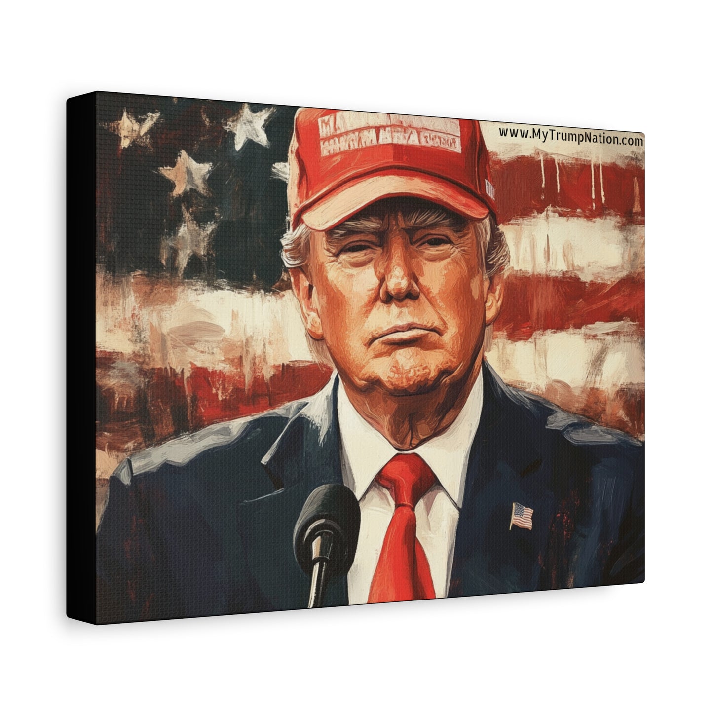Patriotic Matte Canvas Art - Trump 2024 Wall Decor