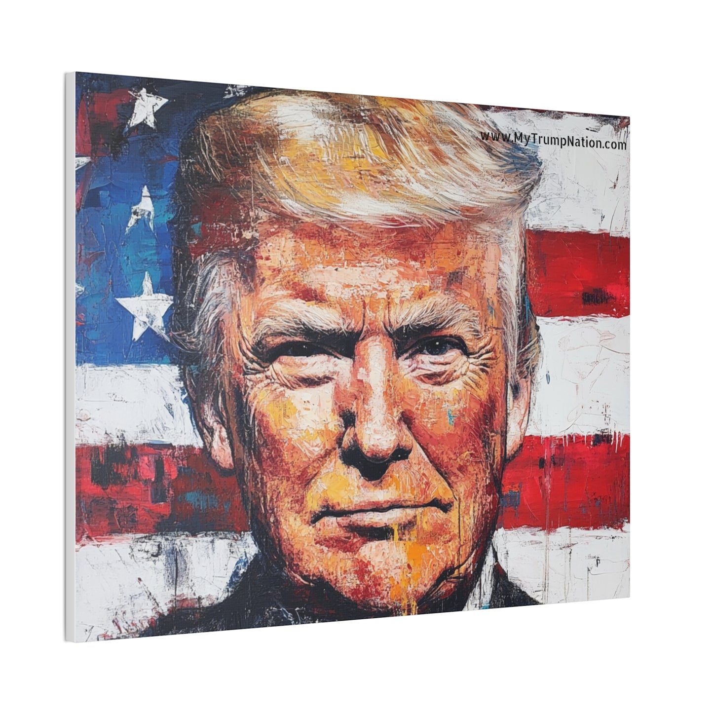 Donald Trump Patriotic Canvas Art