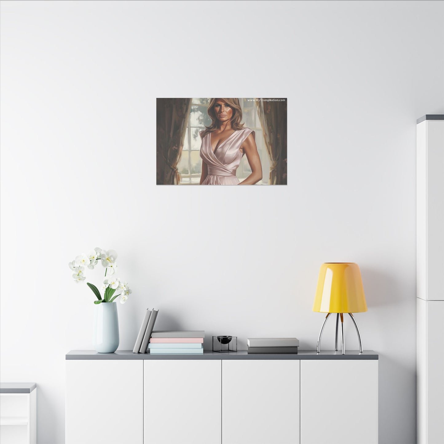Melania Trump Elegant Canvas Art
