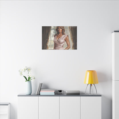 Melania Trump Elegant Canvas Art