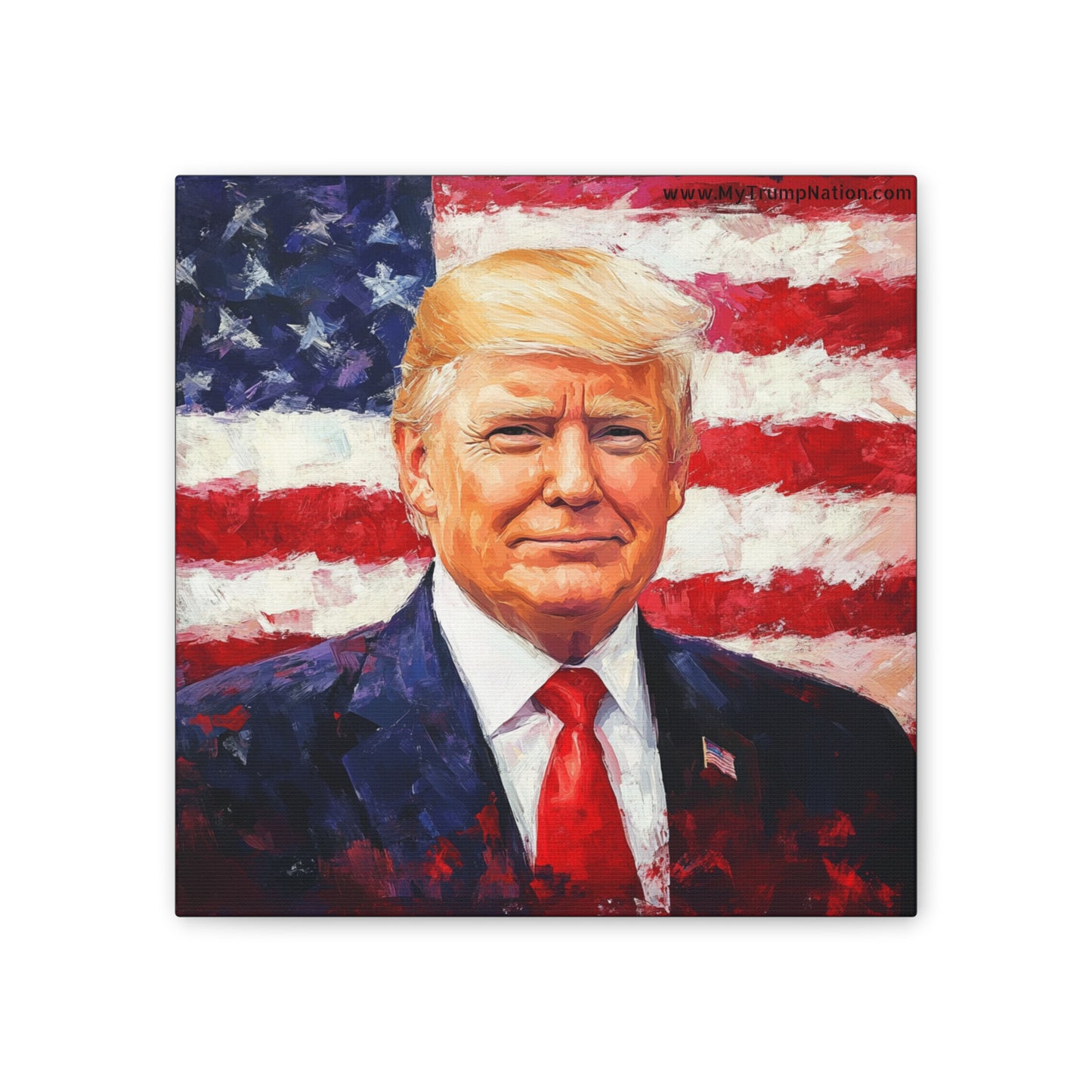 Donald Trump Patriotic Canvas Art