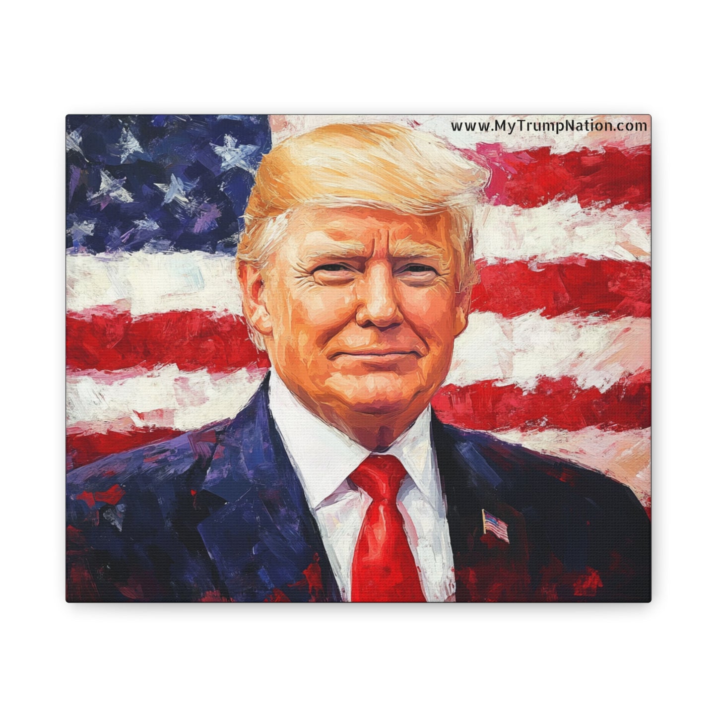 Donald Trump Patriotic Canvas Art