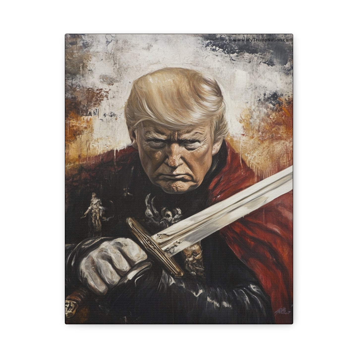 Heroic Canvas Art - Dramatic Portrait of a Leader