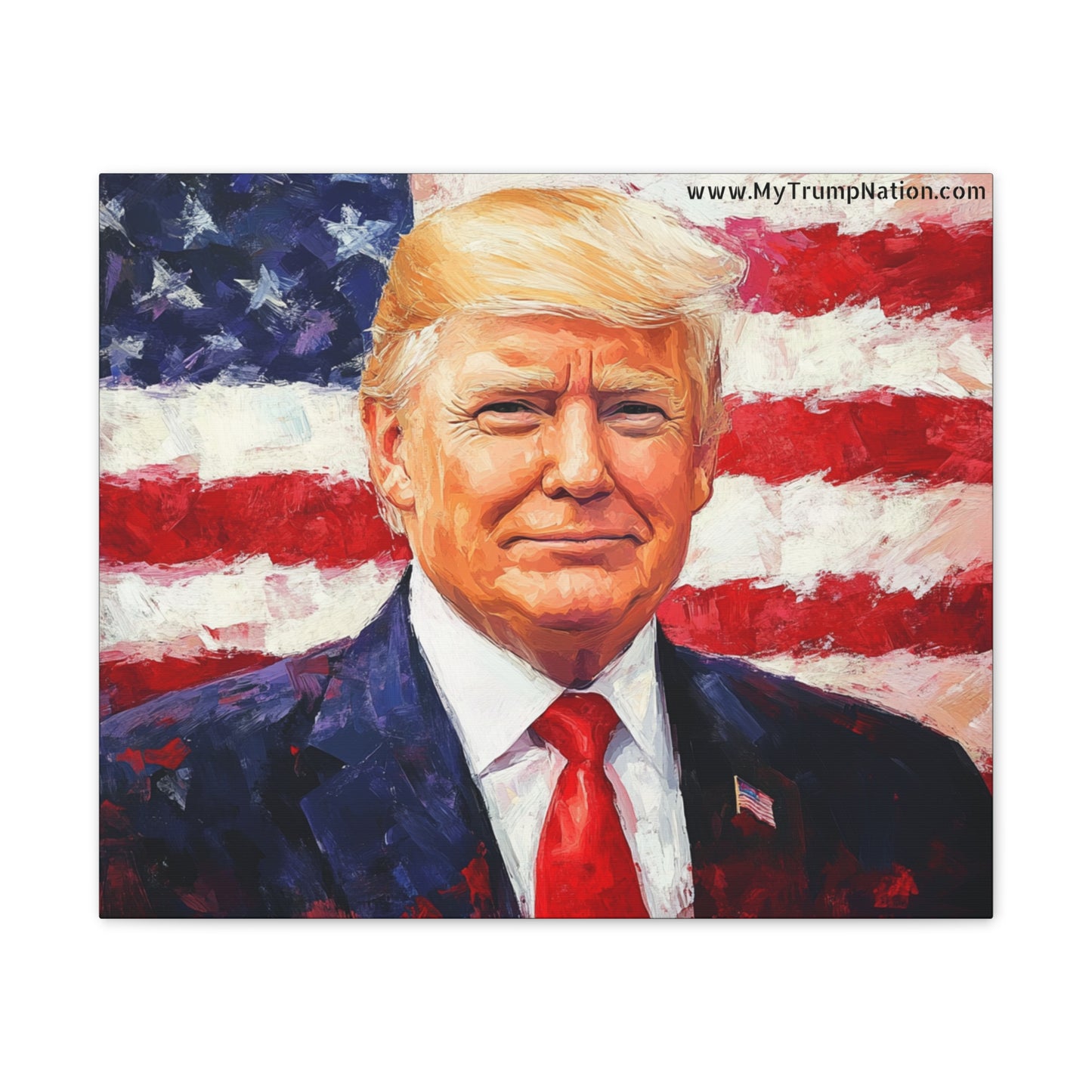 Donald Trump Patriotic Canvas Art