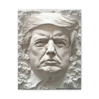 Artistic Matte Canvas Wall Art - Donald Trump 3D Relief Design