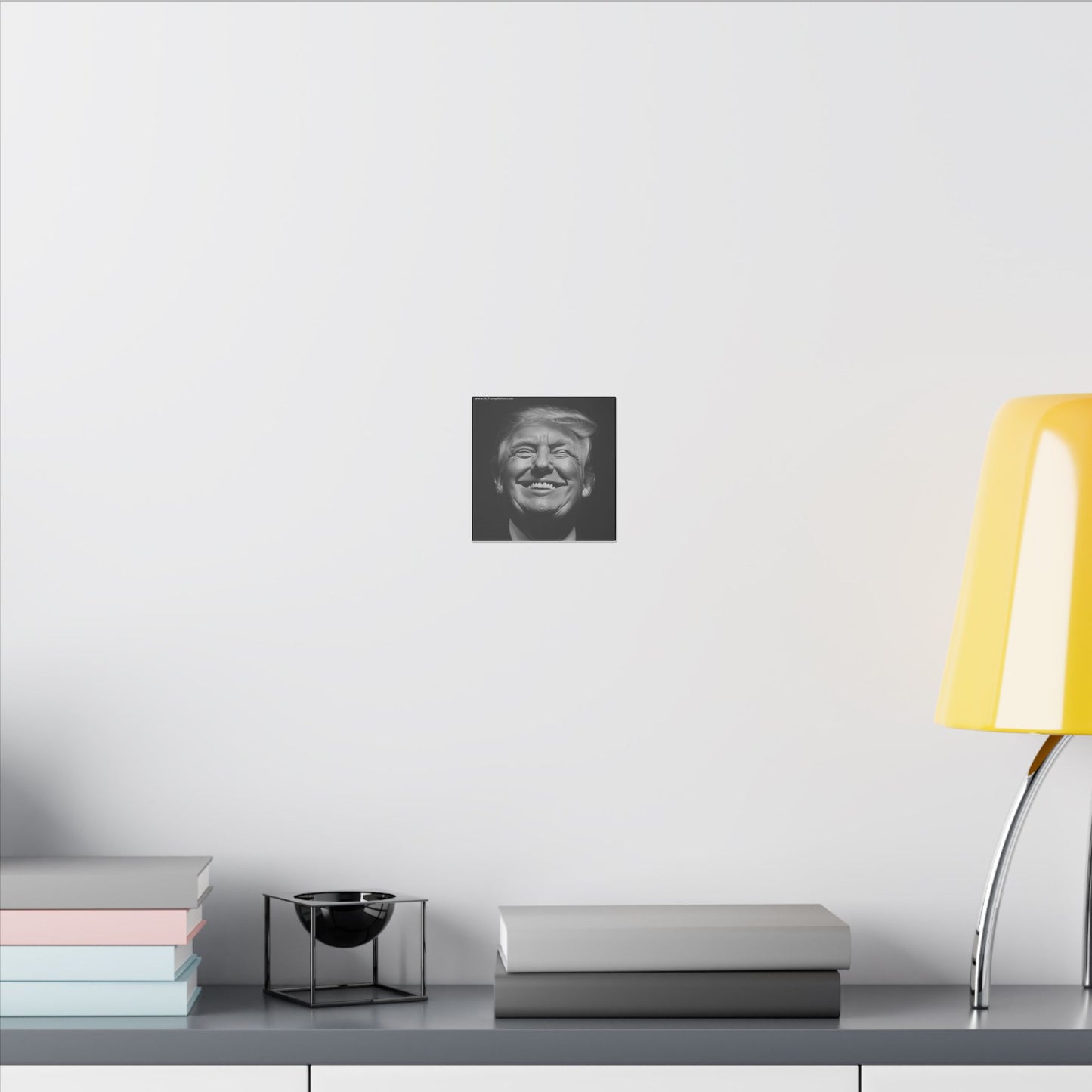 Donald Trump Black & White Canvas Art