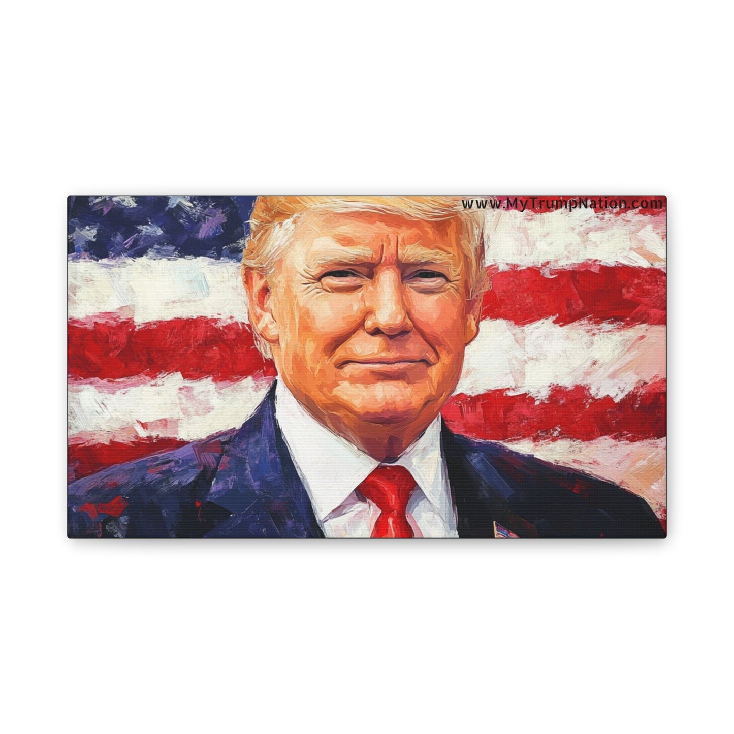 Donald Trump Patriotic Canvas Art