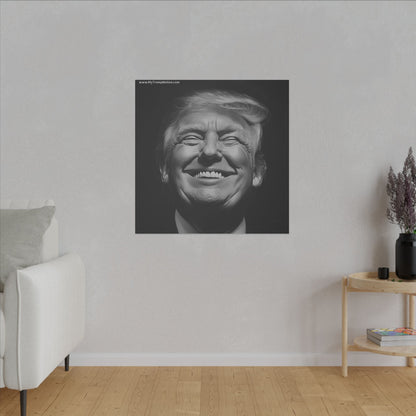 Donald Trump Black & White Canvas Art