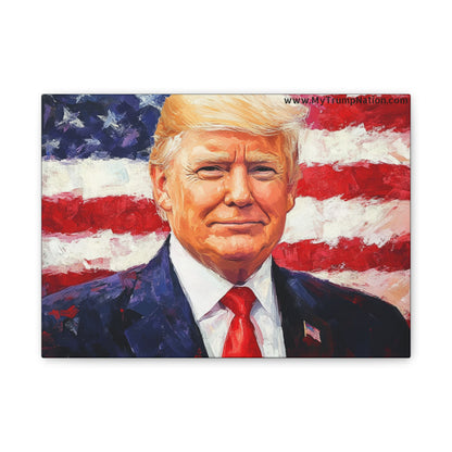 Donald Trump Patriotic Canvas Art
