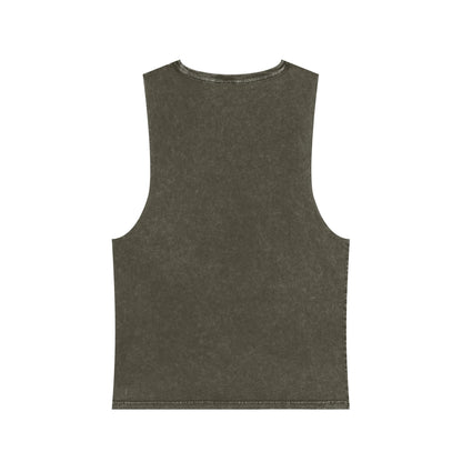 Unisex Stonewash Tank Top - Vintage Style Trump Graphic