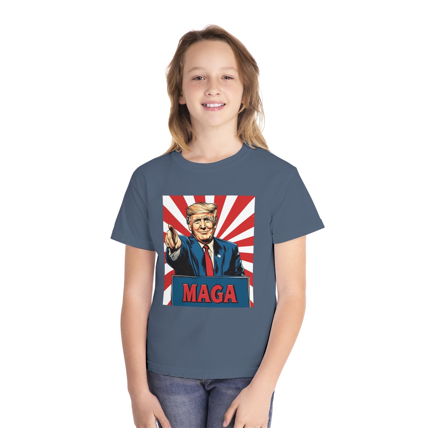 Youth Midweight Tee - MAGA Graphic T-Shirt for Kids