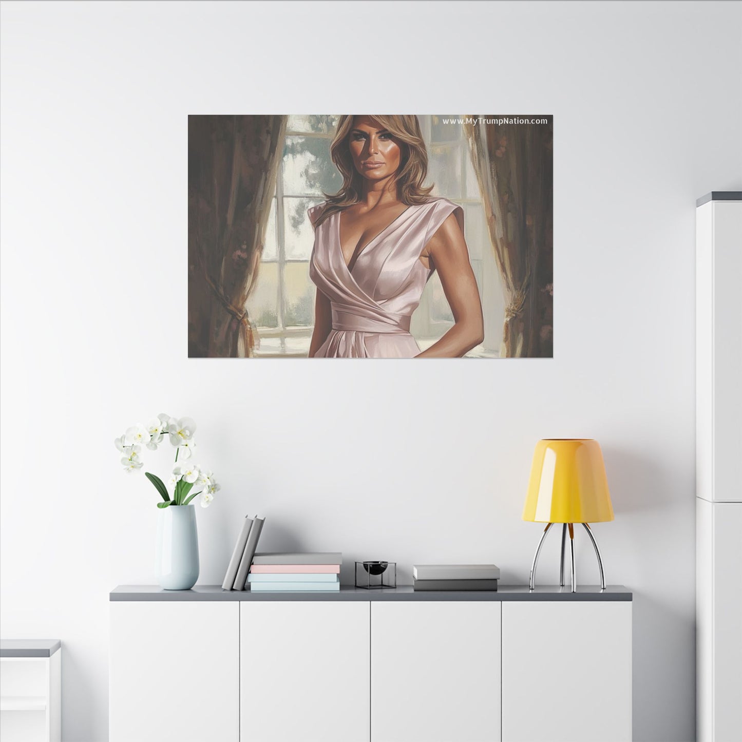 Melania Trump Elegant Canvas Art