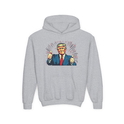 Youth Hoodie with Patriotic Design - Perfect for Political Events and Casual Wear