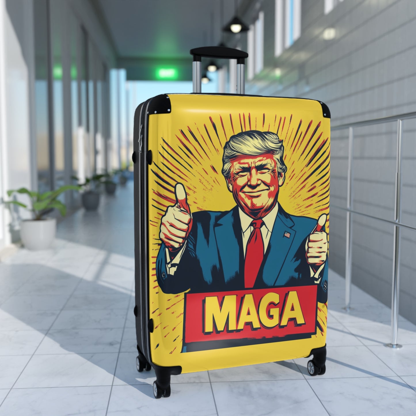 MAGA Themed Suitcase – Travel with Style and Patriotism