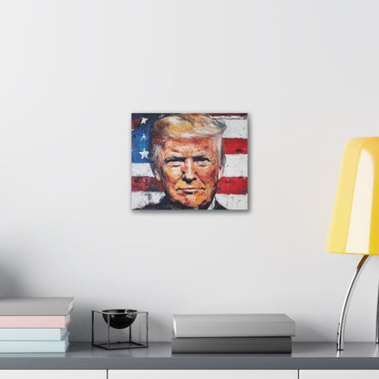 Donald Trump Patriotic Canvas Art