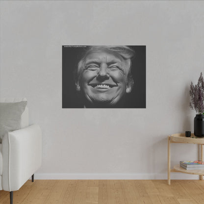 Donald Trump Black & White Canvas Art
