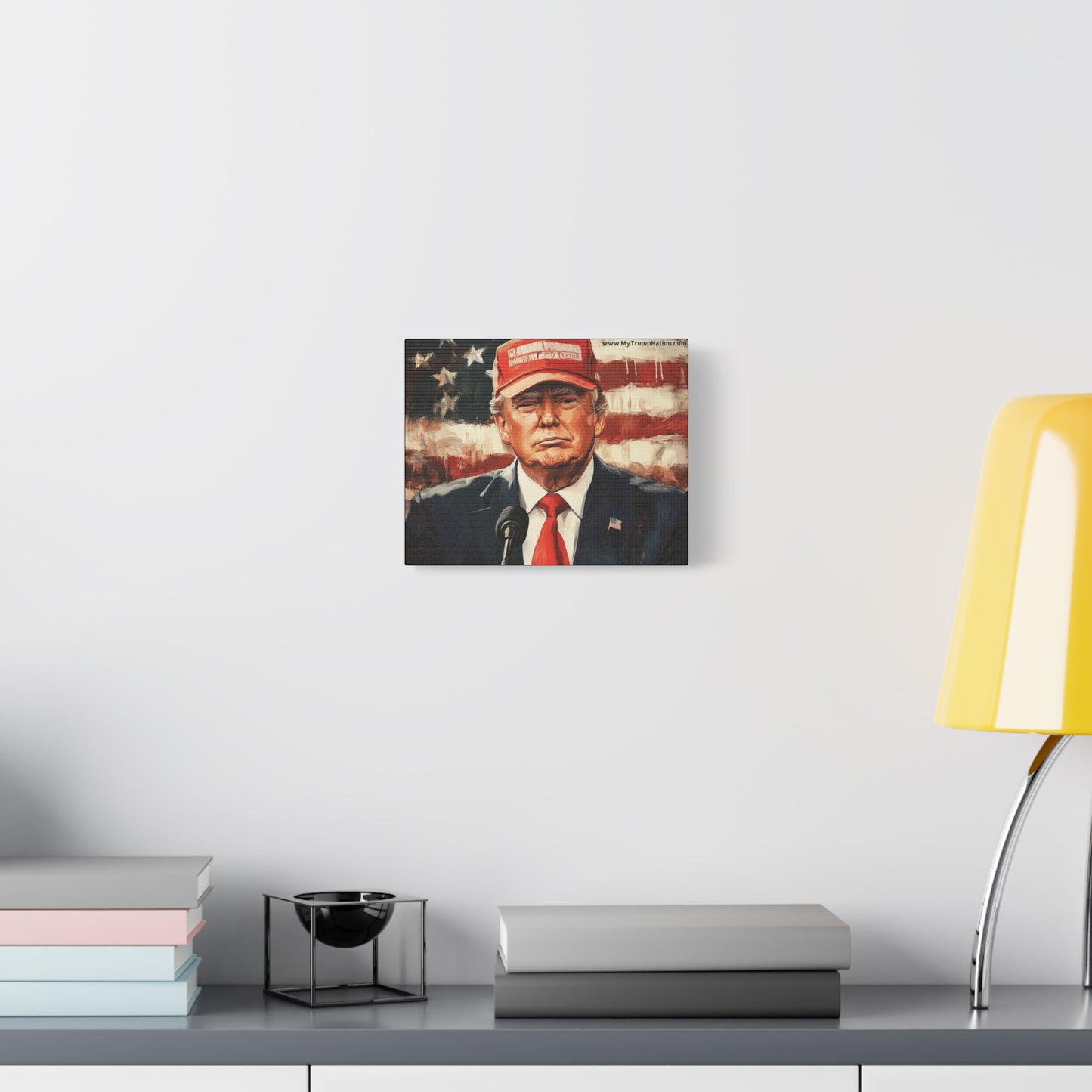 Patriotic Matte Canvas Art - Trump 2024 Wall Decor