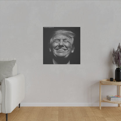 Donald Trump Black & White Canvas Art