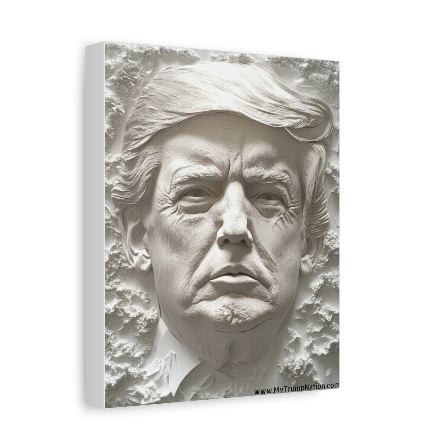 Artistic Matte Canvas Wall Art - Donald Trump 3D Relief Design