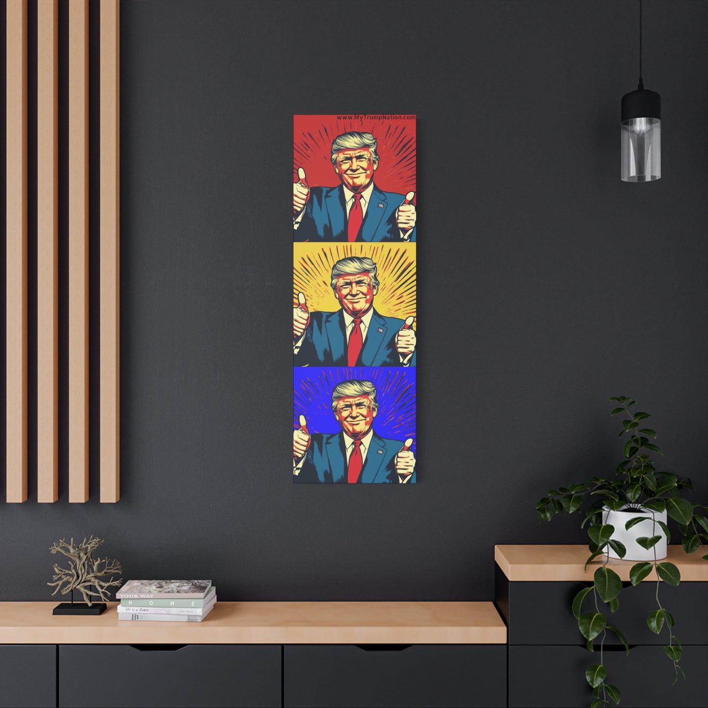 Trump Pop Art Canvas Wall Art - 1.25" Stretched Canvas Decor