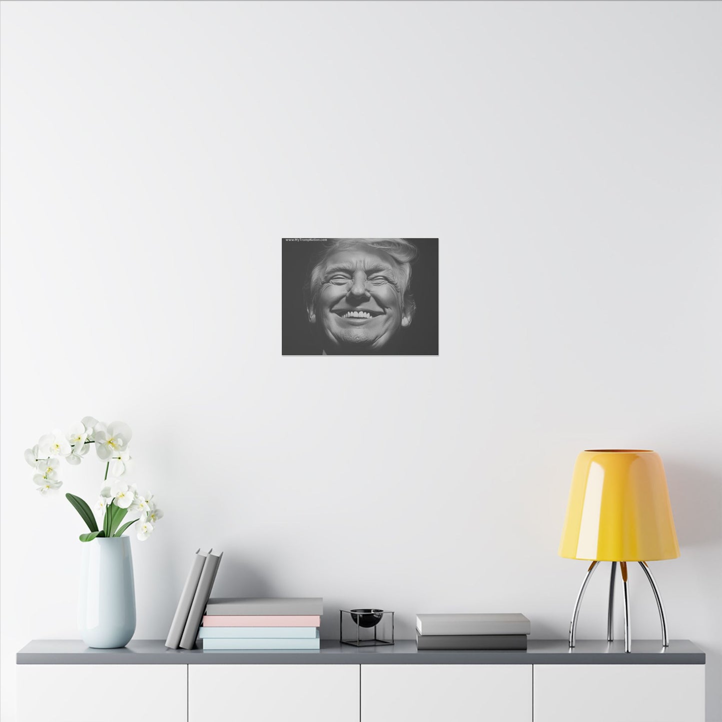 Donald Trump Black & White Canvas Art
