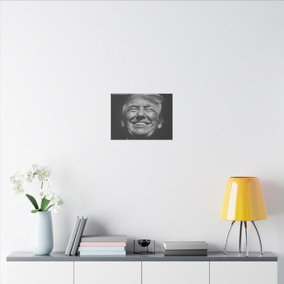 Donald Trump Black & White Canvas Art