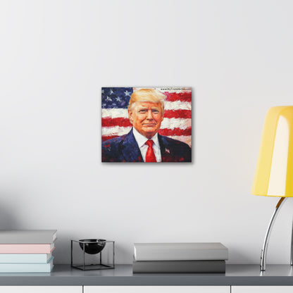 Donald Trump Patriotic Canvas Art