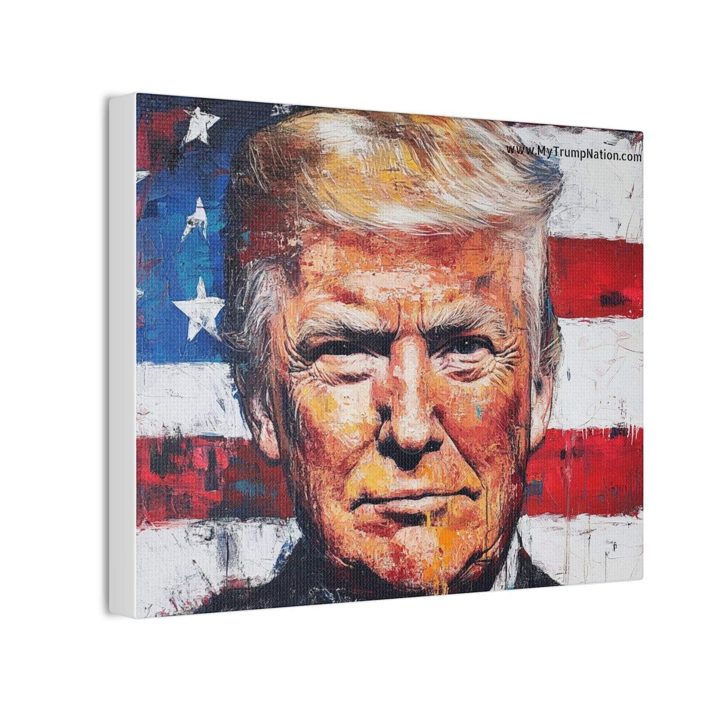 Donald Trump Patriotic Canvas Art