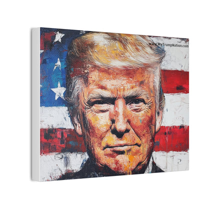 Donald Trump Patriotic Canvas Art