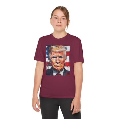 Youth Competitor Tee - Patriotic Donald Trump Art Shirt