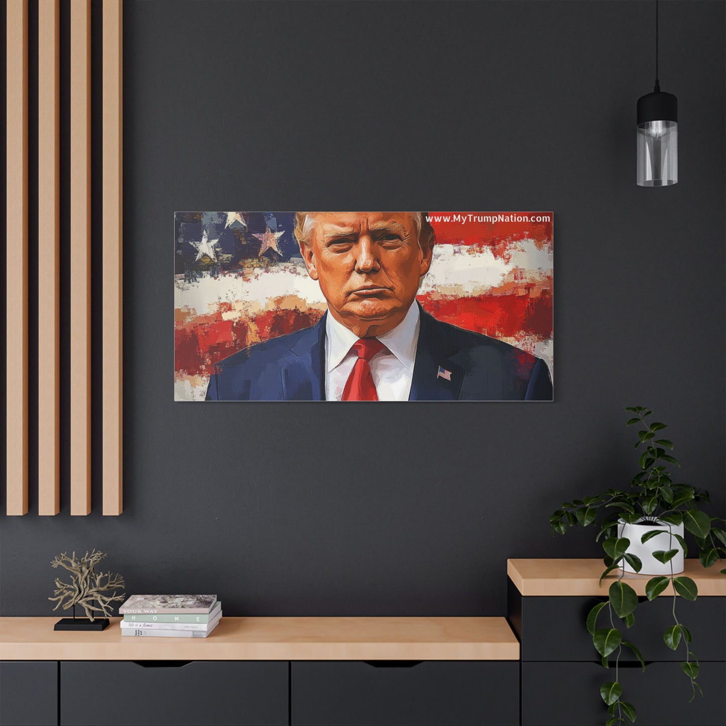 Donald Trump Patriotic Canvas Art