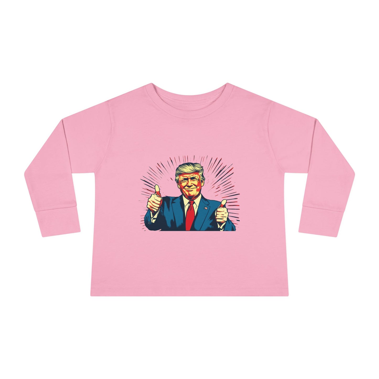 Toddler Long Sleeve Tee - "Best Grandma" Trump Design